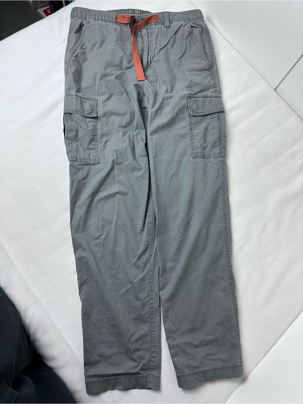 Eddie Bauer Cargo Pants Men's Medium Gray Straight Leg Outdoor Hiking